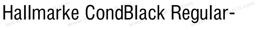 Hallmarke CondBlack Regular字体转换